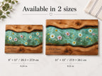 Personalized Cheese Board, Floral Cutting Board, Custom Couple Kitchen Gift