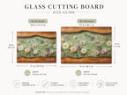 Personalized Cutting Board, Sage Floral Chopping Board, Housewarming Gift