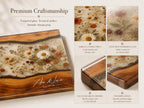 Personalized Floral Cutting Board, Custom Wood Chopping Board, Wildflower Charcuterie Board, Cheese Board Serving Tray