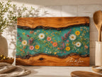 Personalized Cutting Board, Wildflower Chopping Board, Floral Kitchen Gift