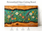 Personalized Cutting Board, Wildflower Chopping Board, Floral Kitchen Gift