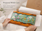 Botanical Cutting Board, Personalized Charcuterie Board, Wildflower Kitchen Gift