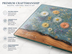 Personalized Floral Cutting Board, Botanical Charcuterie Board, Spring Kitchen Gift, Custom Couples Names Cutting Board