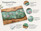 Personalized Cheese Board, Floral Cutting Board, Custom Couple Kitchen Gift