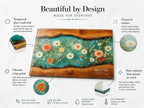 Floral Cutting Board, Personalized Charcuterie Board, Custom Kitchen Gift
