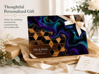 Purple Geode Glass Cutting Board - Personalized Kitchen Decor