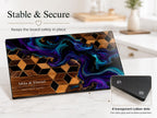 Purple Geode Glass Cutting Board - Personalized Kitchen Decor