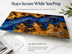 Glass Cutting Board: Personalized Purple Geode Art (Wedding or Housewarming)