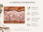 Glass Cutting Board: Purple Geode Art - Personalized with Names