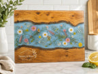 Housewarming Gift Cutting Board, Personalized Floral Board, Custom Kitchen Gift