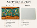 Personalized Cutting Board, Wildflower Chopping Board, Floral Kitchen Gift