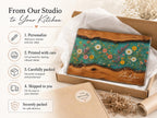 Personalized Cutting Board, Wildflower Chopping Board, Floral Kitchen Gift