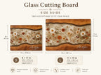 Personalized Floral Cutting Board, Custom Wood Chopping Board, Wildflower Charcuterie Board, Cheese Board Serving Tray