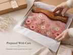 Personalized Pink Daisy Serving Board, Floral Glass Charcuterie Board, Custom Couple Wedding Gift