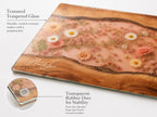 Personalized Blush Floral Kitchen Decor Board, Custom Couple Serving Board, Romantic Housewarming Gift