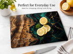 Personalized Cutting Board, Emerald Black Chopping Board, Custom Kitchen Gift
