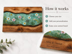Personalized Cheese Board, Floral Cutting Board, Custom Couple Kitchen Gift