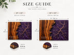 Personalized Cutting Board, Purple Geode Chopping Board, Wedding Gift Idea