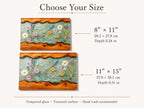 Botanical Cutting Board, Personalized Charcuterie Board, Wildflower Kitchen Gift