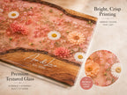 Personalized Blush Floral Kitchen Decor Board, Custom Couple Serving Board, Romantic Housewarming Gift