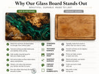 Personalized Green Chopping Board, Wood Grain Charcuterie Board, Wedding Gift Idea