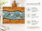 Housewarming Gift Cutting Board, Personalized Floral Board, Custom Kitchen Gift
