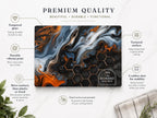 Glass Cutting Board: Personalized Purple Geode Design (8x11 or 11x15)