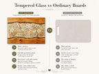 Personalized Cutting Board, Ivory Floral Cheese Board, Wedding Gift Idea