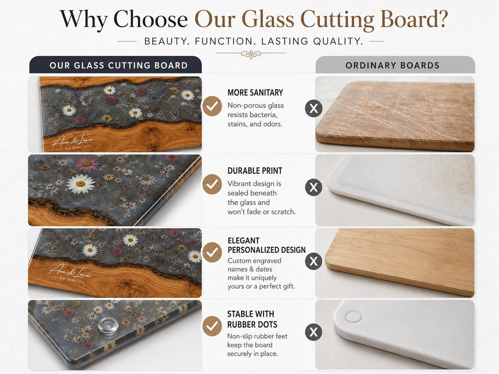 Personalized Charcuterie Board, Gray Floral Cutting Board, Housewarming Gift
