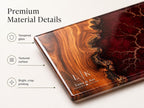 Purple Geode Glass Cutting Board - Personalized with Couple Names