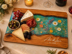 Personalized Cutting Board, Wildflower Chopping Board, Floral Kitchen Gift