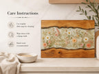 Personalized Cutting Board, Ivory Floral Cheese Board, Wedding Gift Idea