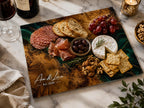 Personalized Green Chopping Board, Wood Grain Charcuterie Board, Wedding Gift Idea