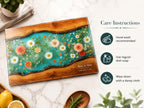 Floral Cutting Board, Personalized Charcuterie Board, Custom Kitchen Gift