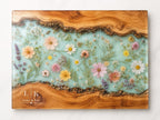 Personalized Charcuterie Board, Monogram Floral Cutting Board, Couple Gift