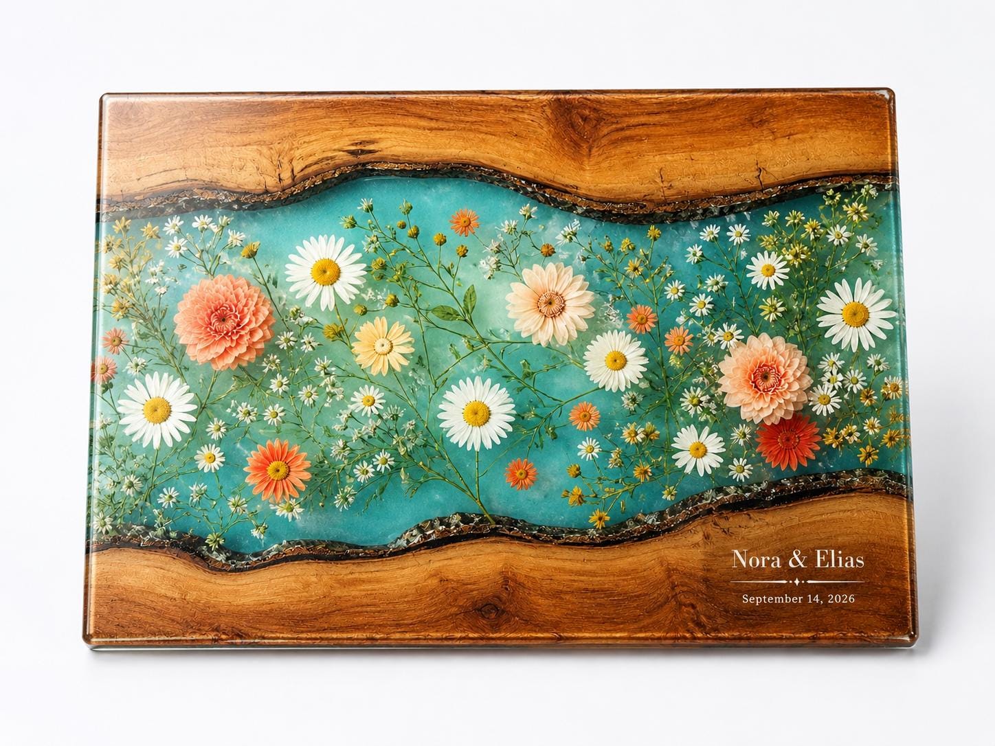 Floral Cutting Board, Personalized Charcuterie Board, Custom Kitchen Gift