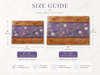 Custom Cutting Board: Blue Resin Style - Tempered Glass, Personalized