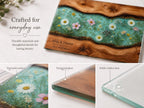 Personalized Cheese Board, Floral Cutting Board, Custom Couple Kitchen Gift