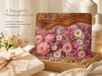Personalized Floral Cutting Board, Pink Wildflower Glass Board, Custom Kitchen Gift