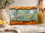 Botanical Cutting Board, Personalized Charcuterie Board, Wildflower Kitchen Gift