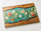 Floral Cutting Board, Personalized Charcuterie Board, Custom Kitchen Gift