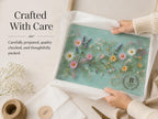 Personalized Glass Cutting Board: Blue Resin Look with Gold Accents