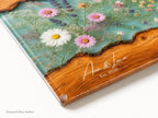 Botanical Cutting Board, Personalized Charcuterie Board, Wildflower Kitchen Gift