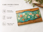 Floral Cutting Board, Personalized Charcuterie Board, Custom Kitchen Gift