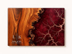 Purple Geode Glass Cutting Board - Personalized with Couple Names