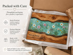 Personalized Cheese Board, Floral Cutting Board, Custom Couple Kitchen Gift