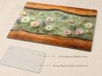 Personalized Cutting Board, Sage Floral Chopping Board, Housewarming Gift