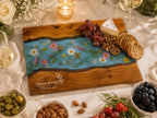 Housewarming Gift Cutting Board, Personalized Floral Board, Custom Kitchen Gift