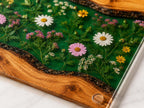 Custom Cutting Board: Blue Resin Style - Personalized Names