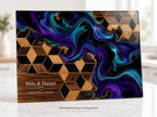 Purple Geode Glass Cutting Board - Personalized Kitchen Decor